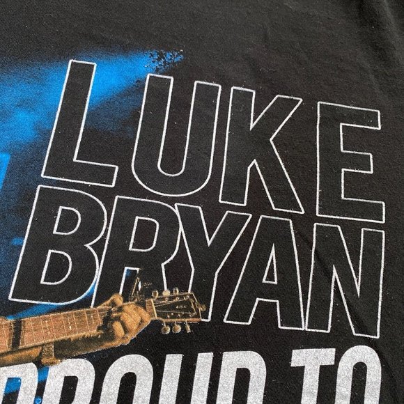 Luke Bryan Proud To Be Right Here Tour 2021 Graphic T-Shirt Size M Country Music - Picture 4 of 16